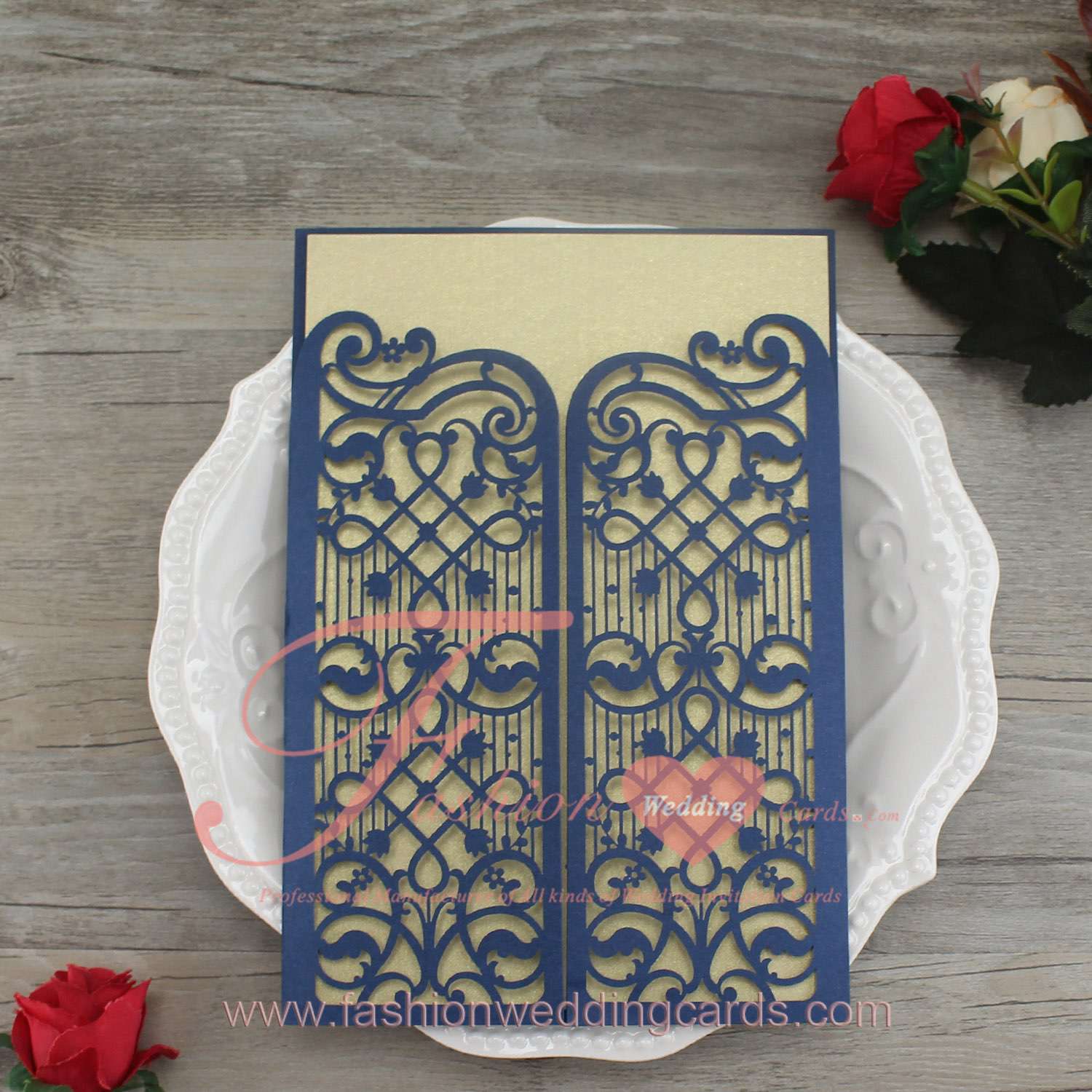 Indian Laser Cut Gatefold Wedding Invitations